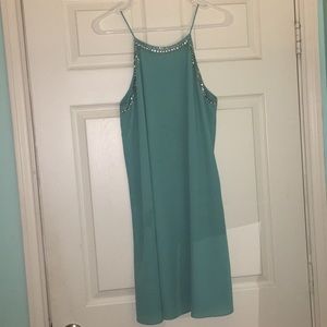 Mint Dress w/ jewel design
